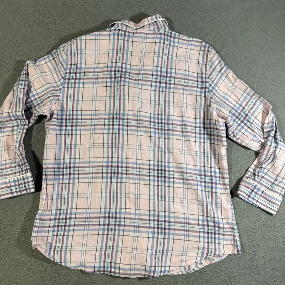 Vintage Lauren Ralph Lauren Women's Collar Classic Pajama Set Pink Plaid Size XL - Picture 6 of 12